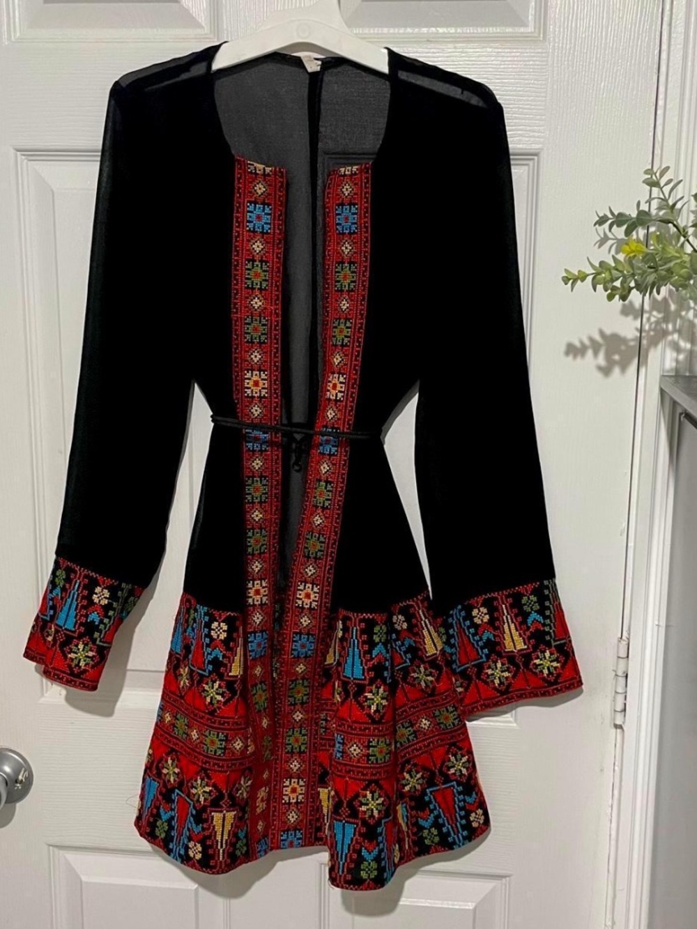 Palestinian embroidered tatreez top